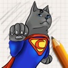Let's Draw Cats Superheroes