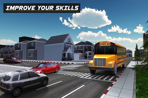 School Bus Driving Simulator 2016 – 3D City Bus Driver Challenge Simulation Game screenshot 3