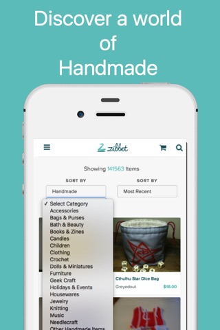 Zibbet: Buy unique handmade products, fine art, vintage and craft supplies screenshot 3