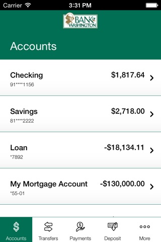 Bank of Washington screenshot 3