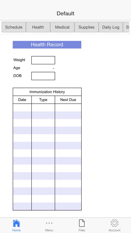 Pet Care Log