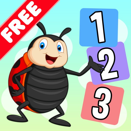 Toddler Counting Numbers 123 Flash Cards With Sounds iOS App