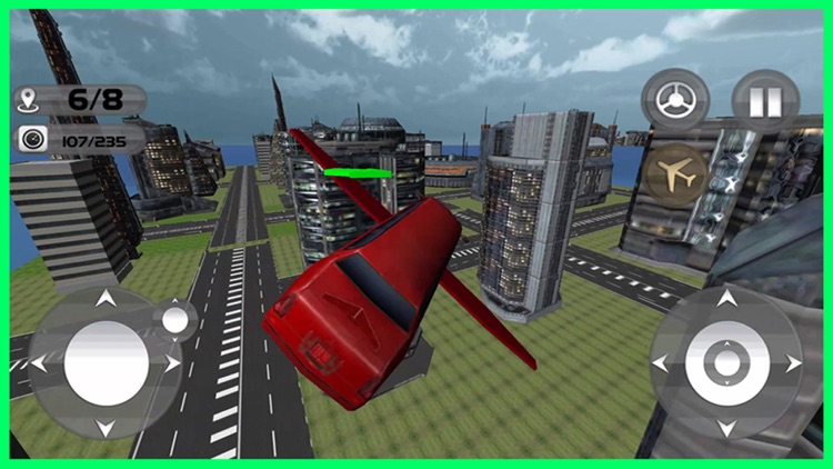 Floating Limo Flying Car Simulator - Futuristic Driving Stunts - Airplane Flight Pilot screenshot-4