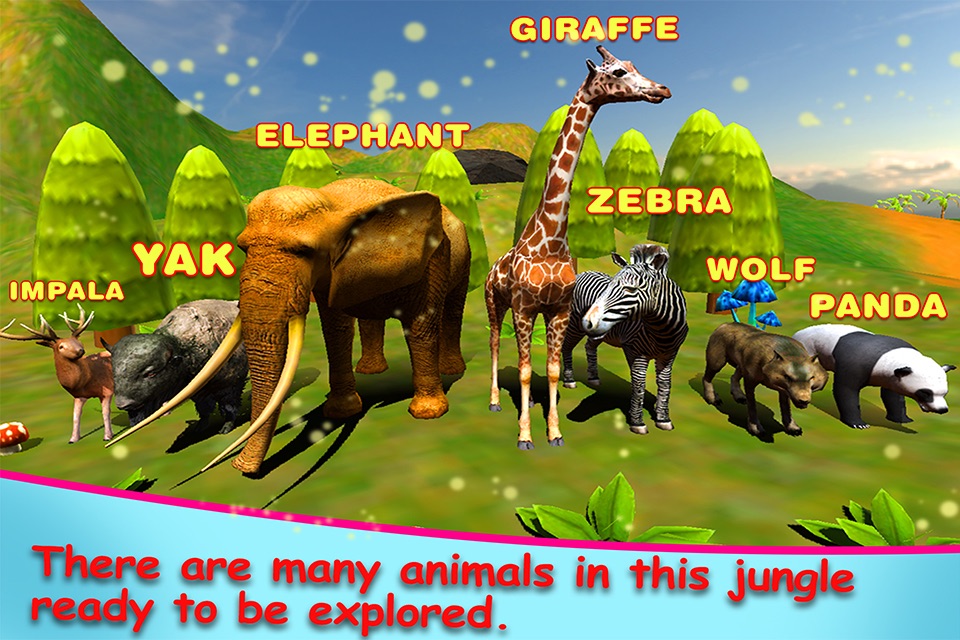 Jungle Animals in the Zoo : Let Your kid learn about Zebra, Lion, Dog, Cats & other Wild Animals screenshot 3