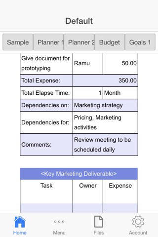 Marketing Planner screenshot 2