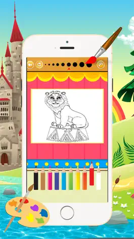 Game screenshot Cartoon Circus Coloring Book - All in 1 Animal Drawing and Painting Colorful for kids games free hack