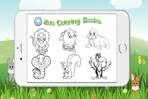 Zoo Animals Coloring Book for Kids Game screenshot 4