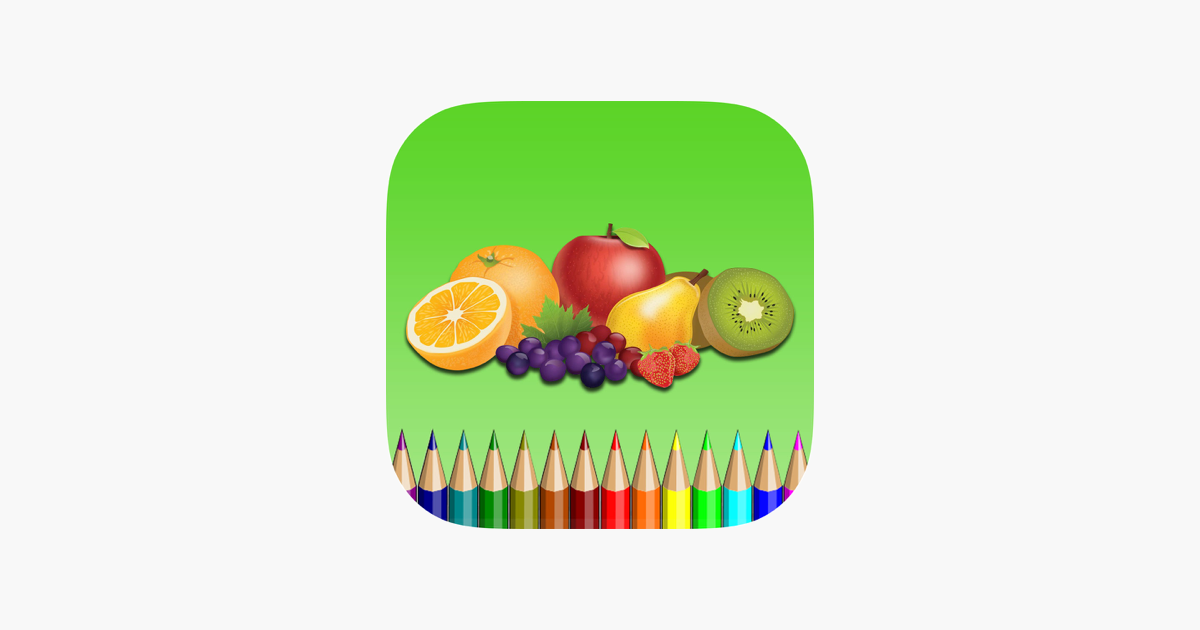Download The Fruit Coloring Book For Children Learn To Color An Apple Banana Orange And More On The App Store