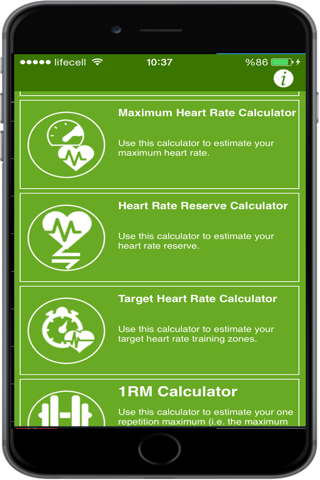 Fitness and Exercise Calculators screenshot 3