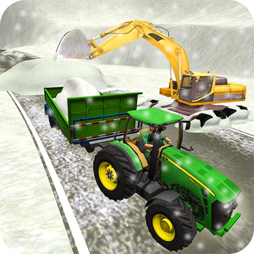 Excavator Snow Loader Tractor Icon