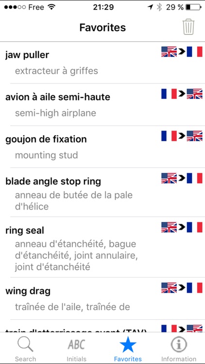 Aeronautical dictionary - French-English/English-French – Henri Goursau screenshot-4