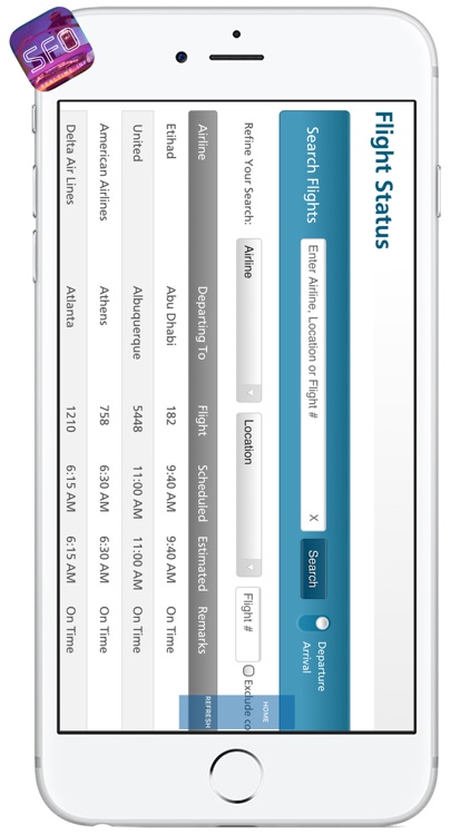 SFO AIRPORT - Realtime Flight Info - SAN FRANCISCO INTERNATIONAL AIRPORT