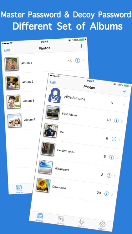 Lock Secret Photos & Videos Vault - Password Hide Private Pictures Keep Personal Voice Memos Behind a calculator screenshot-3