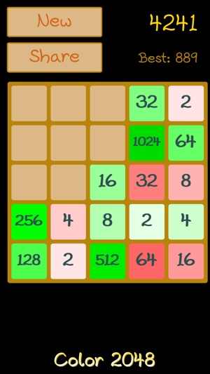 Color 2048 - The hardest ever and free s