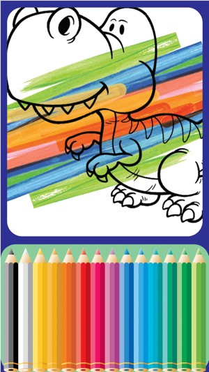 Dinosaurs Village coloring page for boys Seventh Edition(圖2)-速報App
