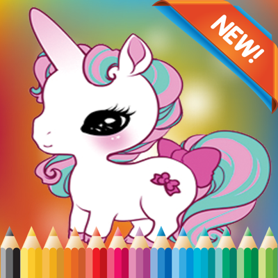 Mi unicornio para colorear libro para niños de 1-10: juegos gratis para Aprender la habilidad de usar el dedo para dibujar o colorear con cada uno para colorear