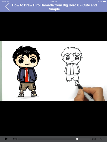 Learn How to Draw Cartoon Characters for iPad screenshot 4
