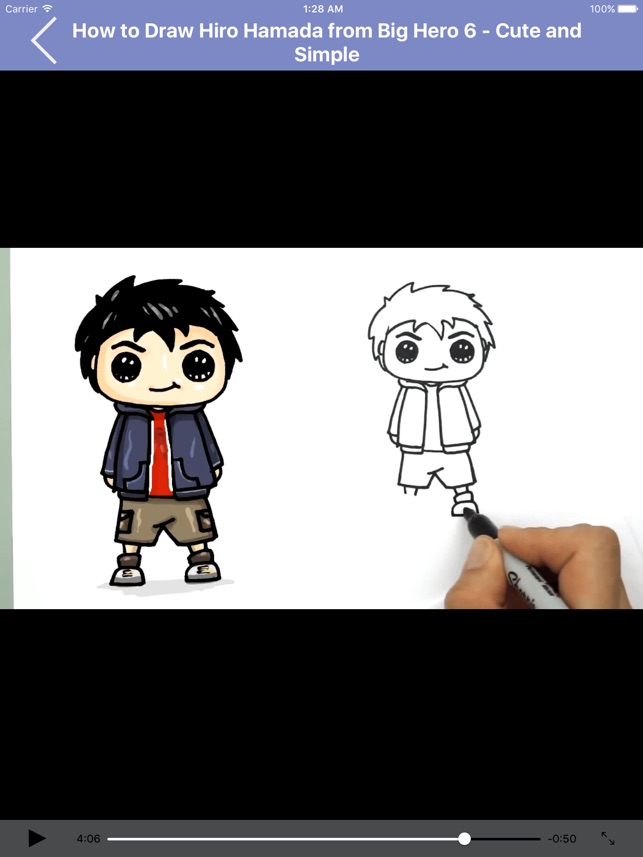 Learn How to Draw Cartoon Characters for iPad(圖4)-速報App