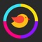 Tap the bird carefully through each obstacle and your bird will switch colour with some powerups