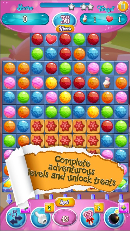 Icy Toffee Pop - Frozen Sweet World Match Puzzle Pop