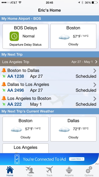 FlightView Free - Real-Time Flight Tracker and Airport Delay Status