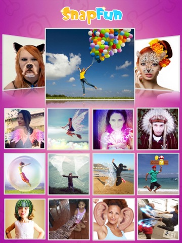 Скриншот из SnapFun HD - magic photo collage & funny camera