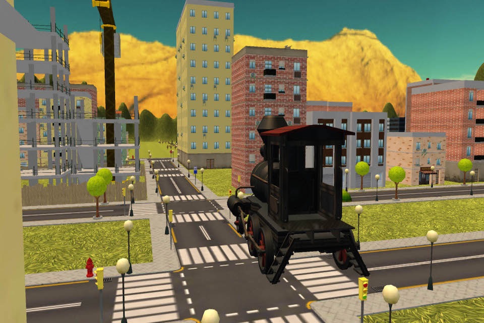 Flying Train Simulator 3D Free 2016 screenshot 2