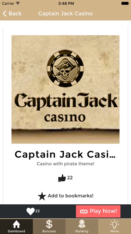 Captain Jack Casino best online games and bonus reviews