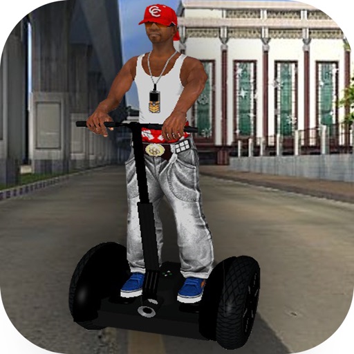 Hoverboard Segway Driving Icon