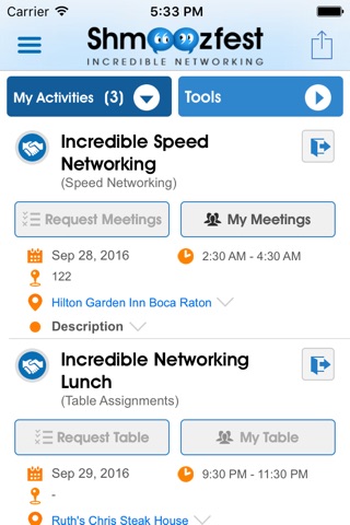 Shmoozfest - Incredible Networking screenshot 2