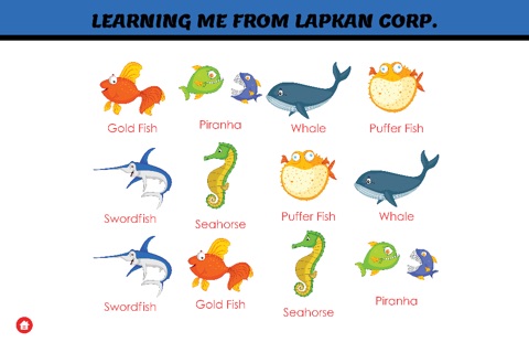 Learning Me: Sea Fishes screenshot 3