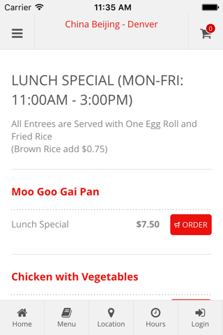 China Beijing - Denver Online Ordering screenshot 2
