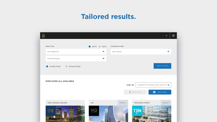Canary Wharf Office Availability