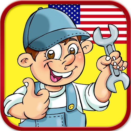 English Basic Concepts 4 - Professions for Kids. Pick the right answer! iOS App