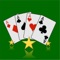 SoliJoy is a great solitaire card game played with two standard packs of 52 cards, each of them with two colors, spades (black), hearts (red), diamonds (red) and clubs (black)
