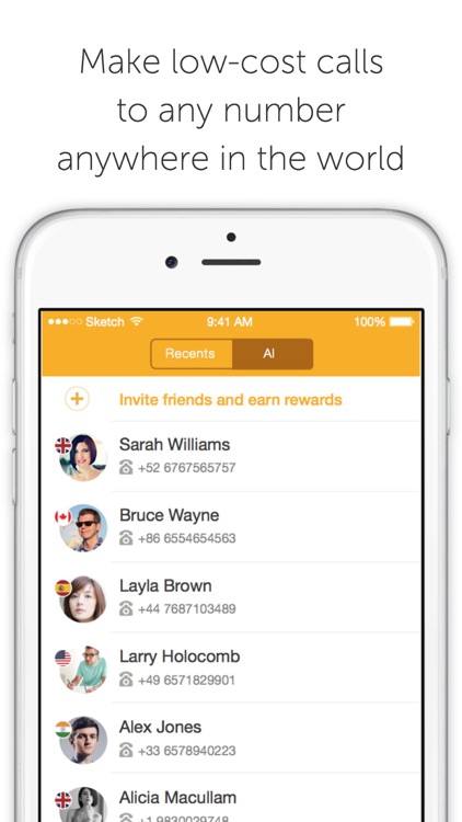 Ringo: Low-cost, local and international calls