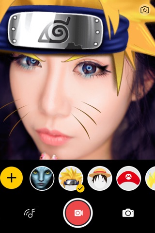 Cosplay Face Camera -Cartoon Filters Video Selfies screenshot 2