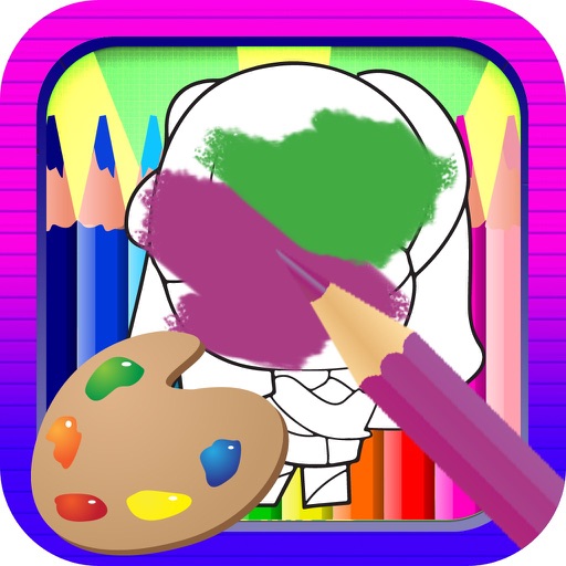 Color Book for Kids Scribble Hero Version iOS App