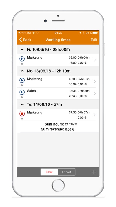 How to cancel & delete Qlaqs Time Tracking from iphone & ipad 3