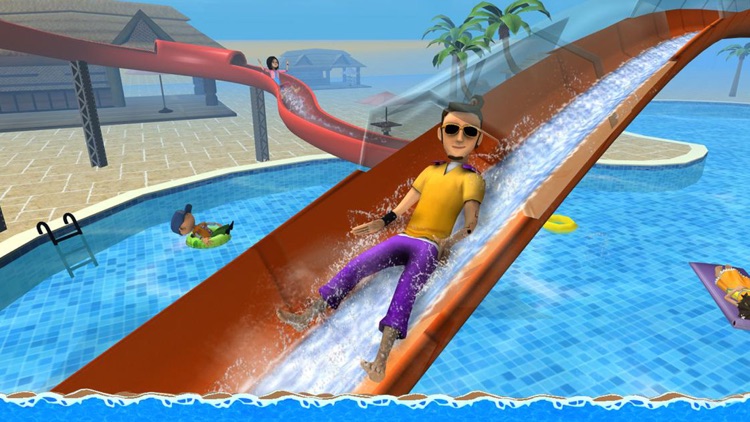 Aqua Park Speed Coaster Slide Cool Water Race Simulator Game