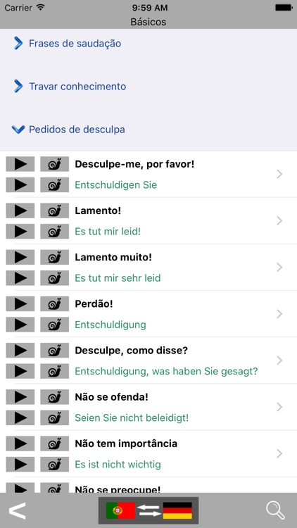 Portuguese / German Talking Phrasebook Translator Dictionary - Multiphrasebook