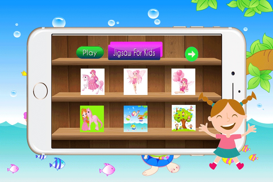 Jigsaw Puzzle Princess - Amazing HD Cartoon Girl for Kids and Adults Fun and free screenshot 3
