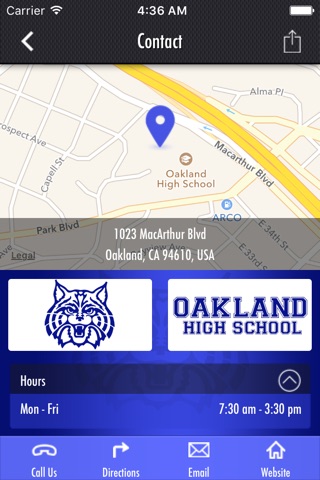 Oakland High School screenshot 2