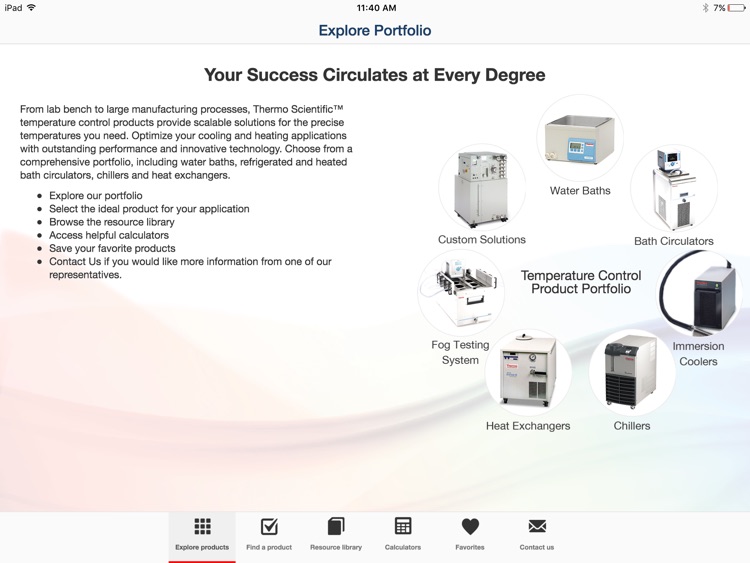 Temperature Control Product Selector