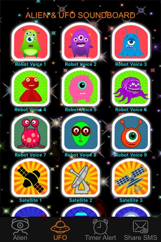 Alien Voice & UFO Soundboard Button: 90+ Sci-Fi Sound Effects of Robot Chatter & Space Flying screenshot 2