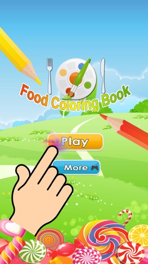食品着色书孩子们画免费打印的着色页(圖1)-速報App