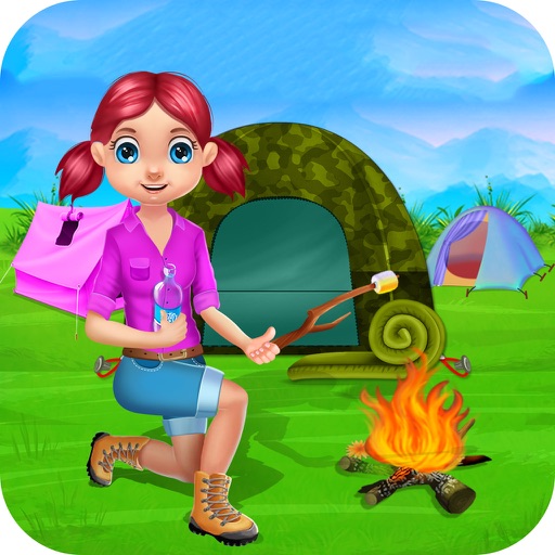 Camping Vacation Kids : summer camp games and camp activities in this game for kids and girls - FREE Icon