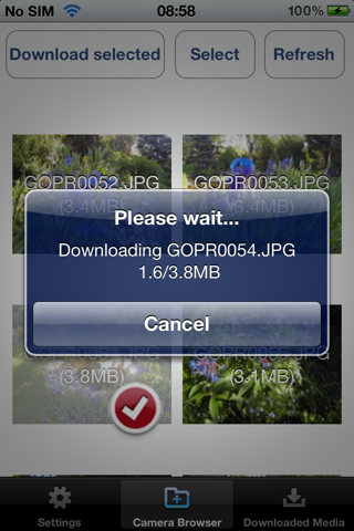 Photo and Video Browser for GoPro Hero Cameras (Wifi) screenshot 3