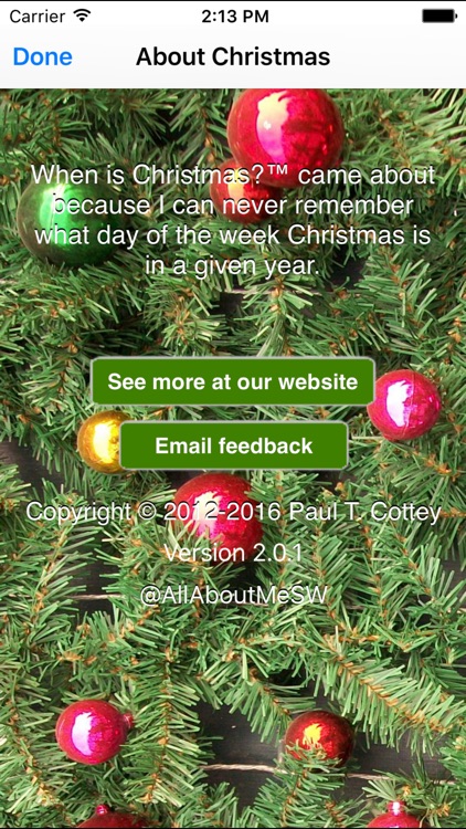 When is Christmas?