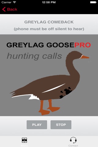 REAL Greylag Goose Hunting Calls - Greylag Goose CALLS & Greylag Goose Sounds! (ad free) BLUETOOTH COMPATIBLE screenshot 2